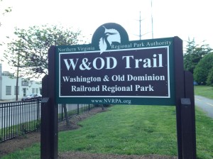 Rounding back to the W&OD trail head. 